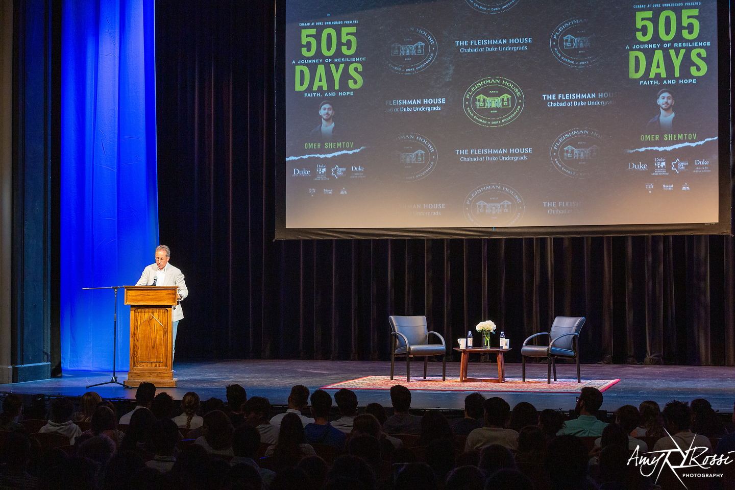 The 505 Days event stage before a full house